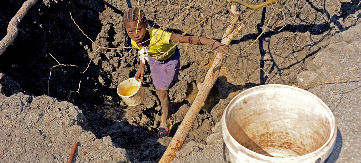 En Angola, la sequía afecta a más de 2,3 millones de personas, incluidos 491.000 niños. Foto: Carlos Louzada / © Unicef Angola