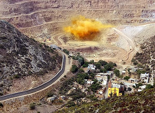 Minería San Xavier, en el Estado San Luis de Potosí, México. Foto: Afectados Ambientales